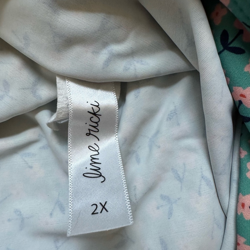 Lime Ricki Swim Ultra High Waist Skirt With Bottoms Tiny Floral, 2XL - Picture 4 of 9